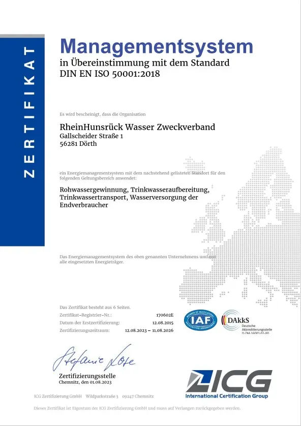 energiepolitik zertifikat rhwasser