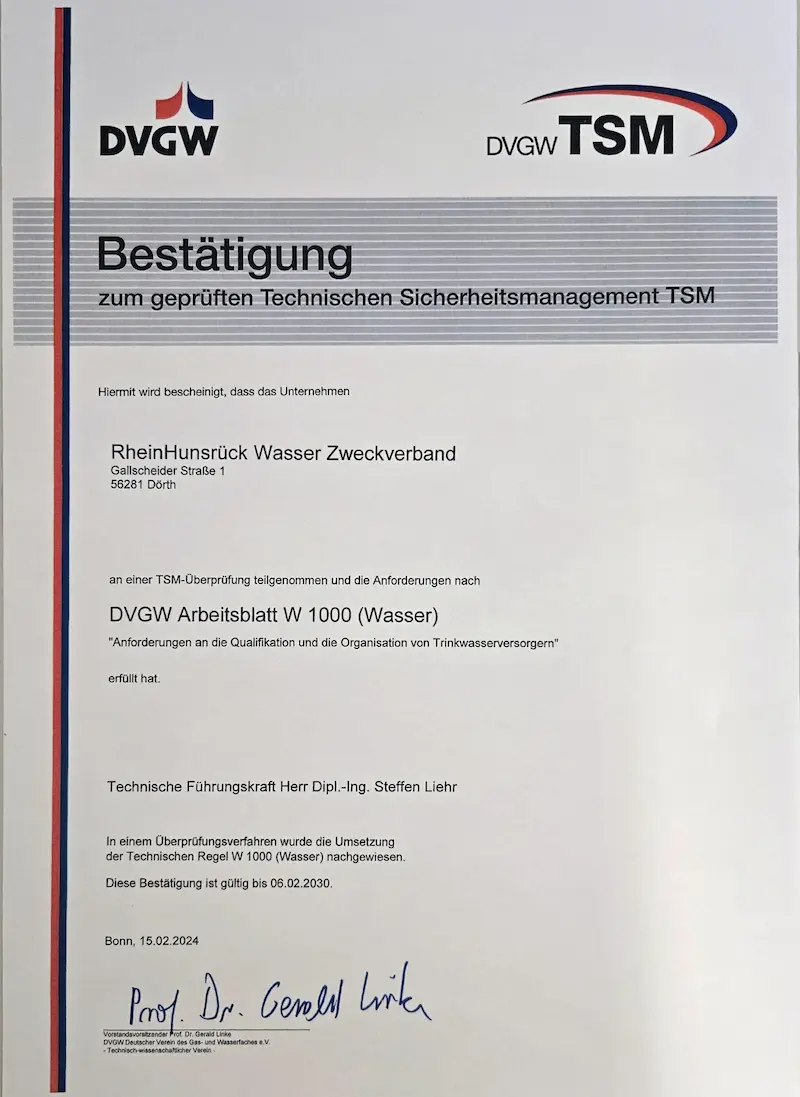 tsm zertifikat 2024 rhwasser